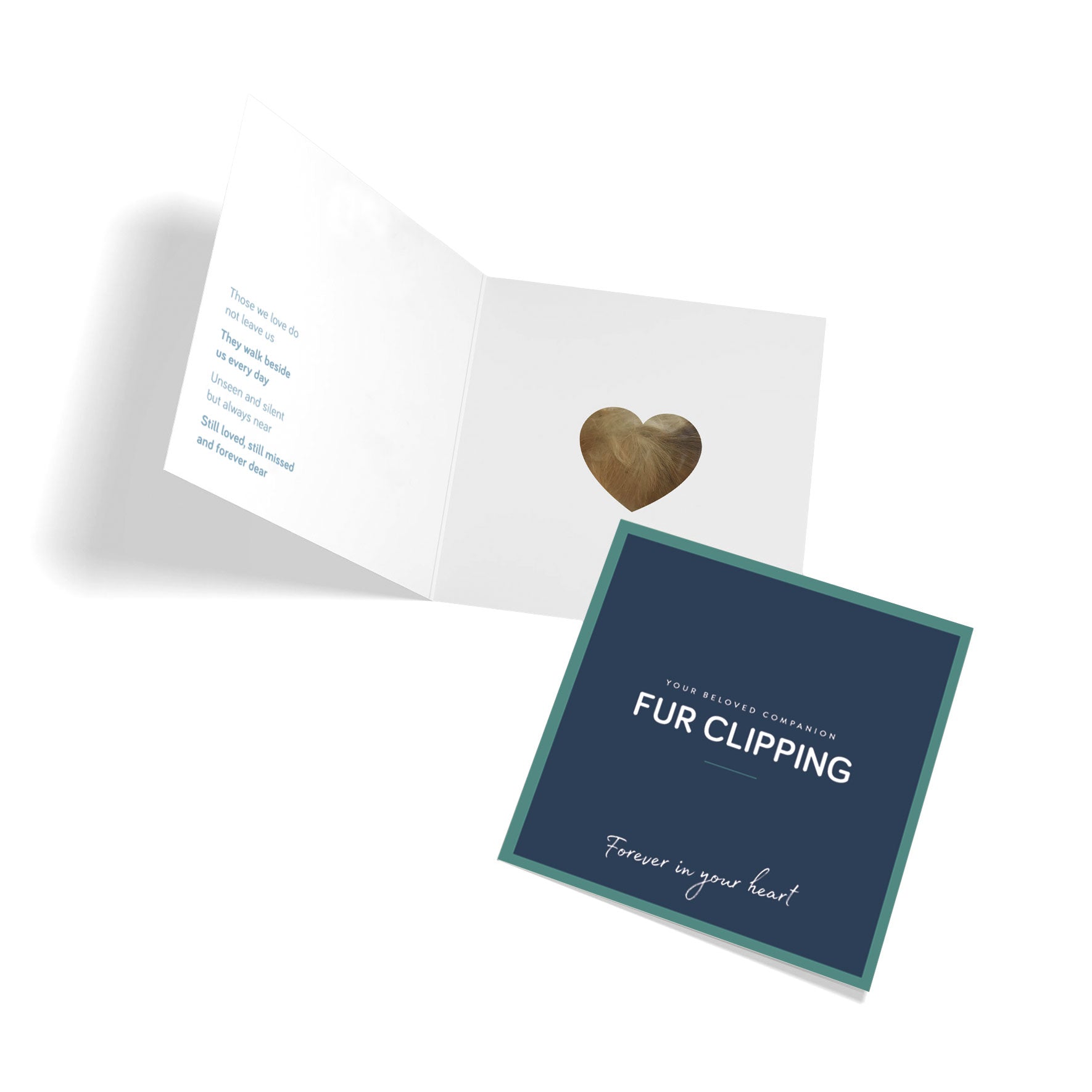 Lock of fur keepsake for pets